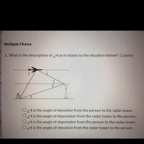 What is the description of angle 4 as it relates to the situation below?