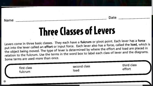 Use the terms in the word box to label each class of lever and the diagram.  (attachments are