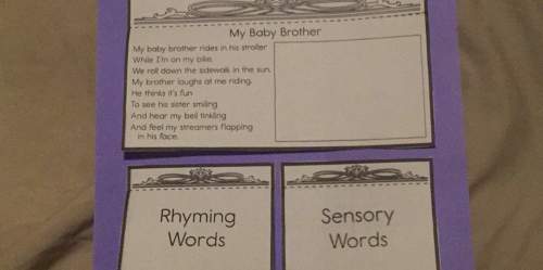 Ineed to find rhyming word and sensory word