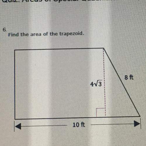 Find the area of the 64 ft^2 54✔️3 ft^2 32✔️3 ft^2 4