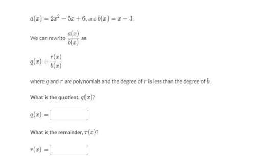 Where q and r are polynomials and the degree of r is less than the degree of b.