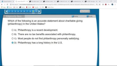 Will give brainliest which of the following is an accurate statement about charitable gi