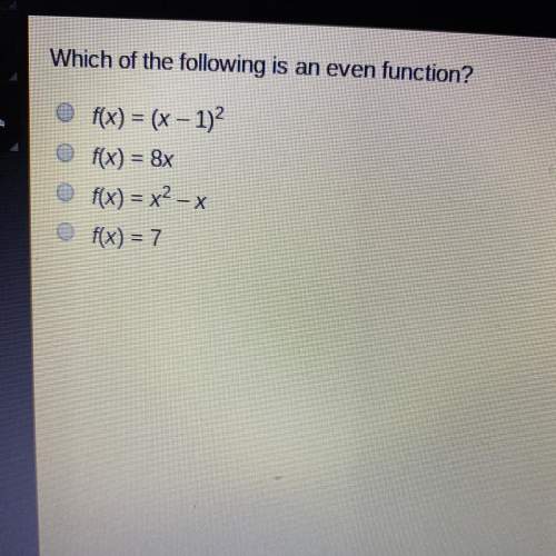 Which of the following is an even function
