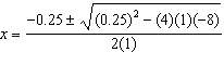 Anyone choose the equation that represents the solutions of 0 = 0.25x^2 - 8x.