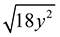 Divide square root 9x^2 by square root 18y^2