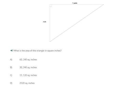 What is the area of this triangle in square inches?