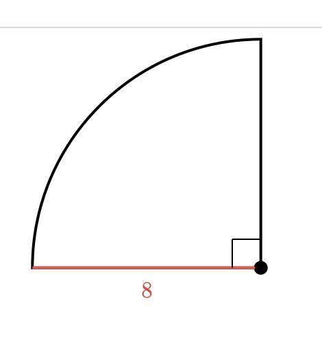 Find the area of the shape. either enter an exact answer in terms of  π πpi or use