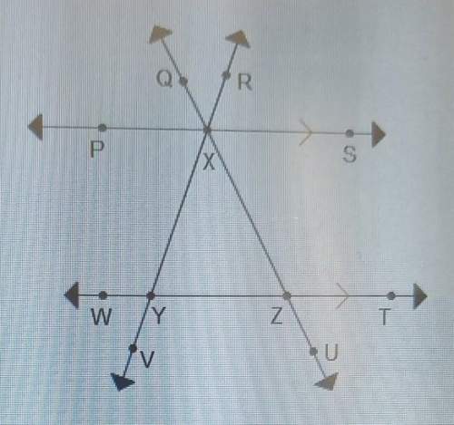 Which pair of angles are supplementary? a.)&lt; rxz and &lt; yxzb.)&lt; pxq and &lt; rxs