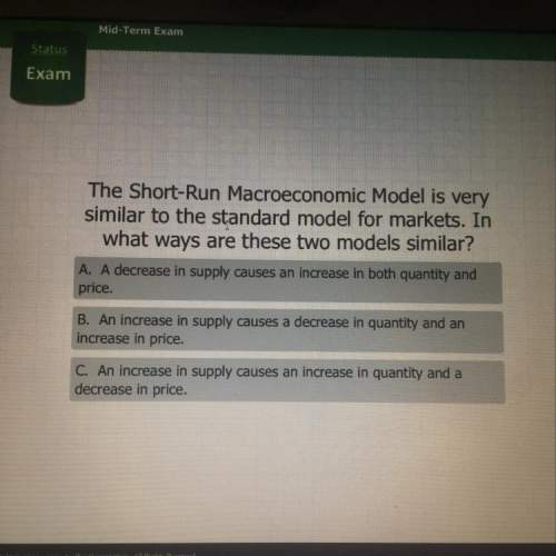The short-run macroeconomic model is very similar to the standard model for markets. in what ways ar
