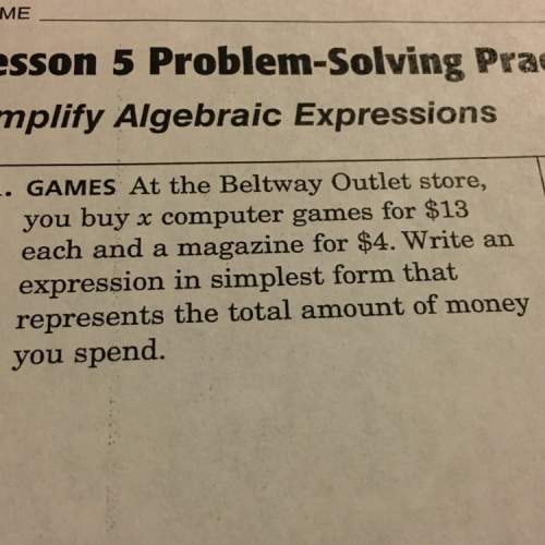 What is the answer to this problem on math