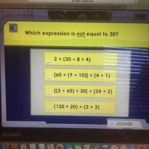 Which expression is not equal to 30?