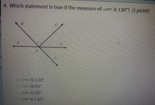 Answer asap! which statement is true if the measure of &lt; afc is 130°?