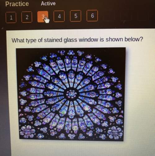 What type of stained glass window is shown below?