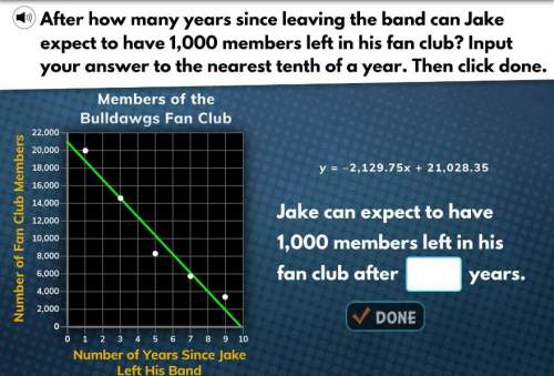 In how many years can jake expect to have 1,000 members left in his fan club? (added screensho