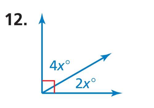 Tell whether the angles are adjacent or vertical. then find the value of x.