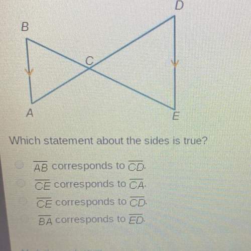 In the drawing below, ba is parallel to de. triangle abc is similar to triangle dec. which statement