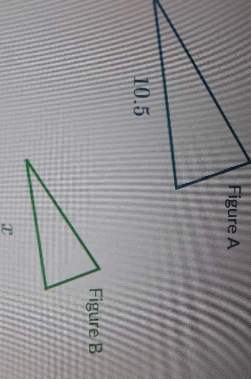 Figure a a scale image of figure b figure a measures to figure be on a scale factor of 2/3 what is t