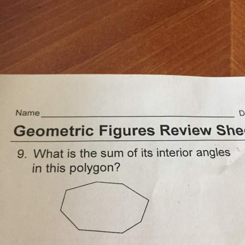 What is the sum of its interior angles in the polygon?
