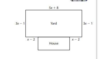 Jelani's family is putting up a fence around their yard shown in the diagram below. they don't need