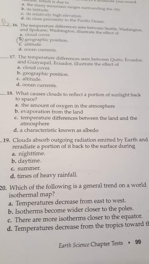 Question 18.what causes clouds to reflect a portion of sunlight back to space
