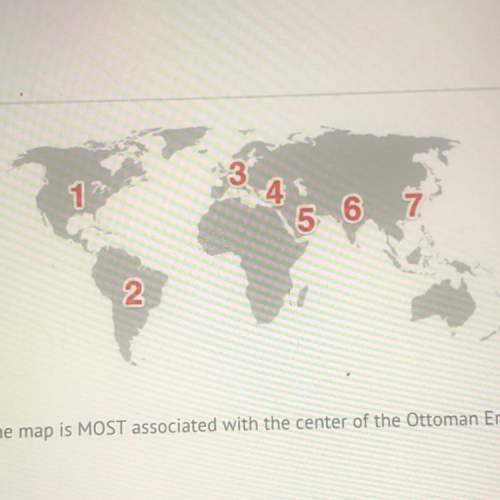 Which number in the map is most associated with the center of the ottoman empire?
