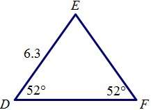 Find the area of the triangle. round the answer to the nearest tenth. a. 7.8 squar