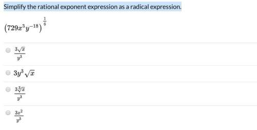 Need asap 70 points  1.which of the following rational exponent expressions is not simplified