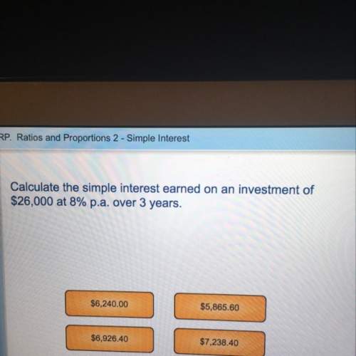 Calculate the simple interest earned on an investment of $26,000 at 8% p.a. over 3 years.