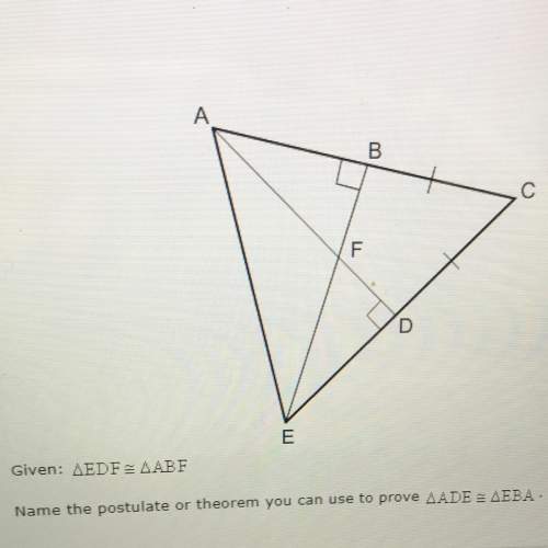 Options a) asa postulate  b)hl theorem c) aas theorem  d)cpctc