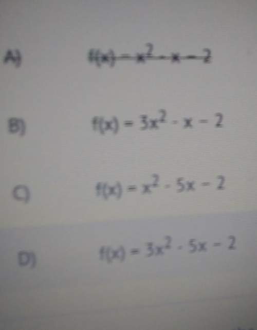 Given three points of a quadratic function find the equation that defines the function (-2,20)(0,-2)