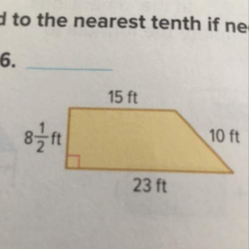 What is the area of the trapezoid and how do you find it?