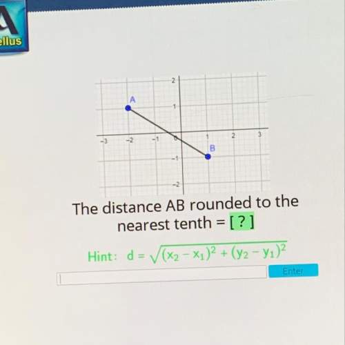 The distance ab rounded to the nearest tenth
