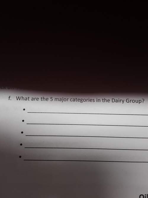 Do you no the 5 major dairy groups