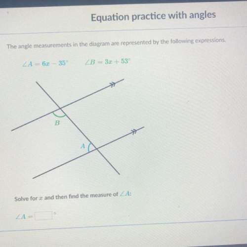 The angle measurements in the diagram are represented by the following expressions. za = 6x -