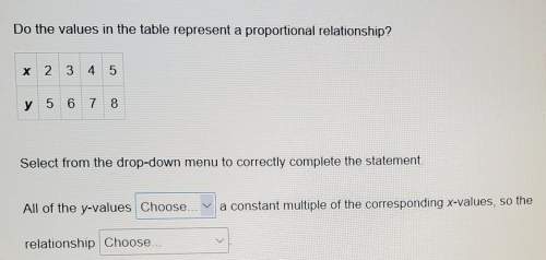 1: are. are not.2: is proportional. is not proportional