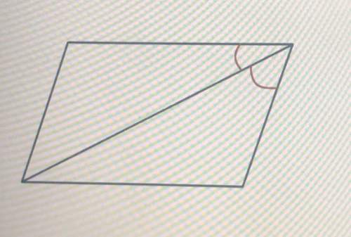 Which of the following statements can be made about the parallelogram shown below? note that the fi