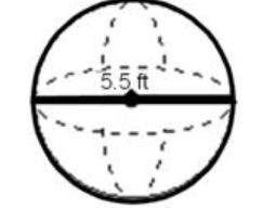 Find the surface area of the figure below. a. 261.34 ft2 b. 95.03 ft2&lt;