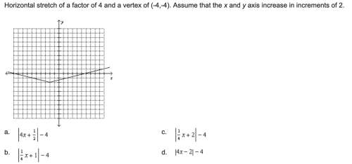 Write an equation of the translated function of the parent function f(x)=|x| with the following tran