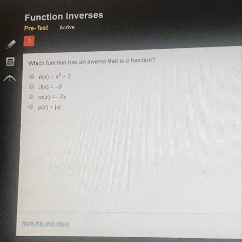 Which function has an inverse that is a function
