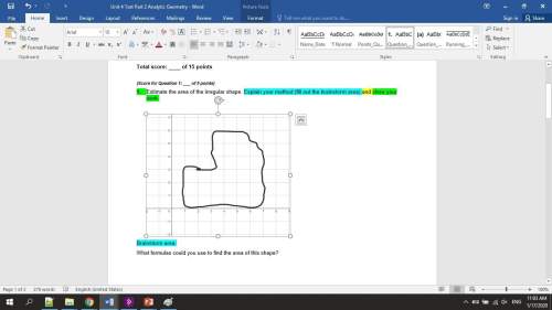 1. estimate the area of the irregular shape. explain your method (fill out the brainstorm area) and