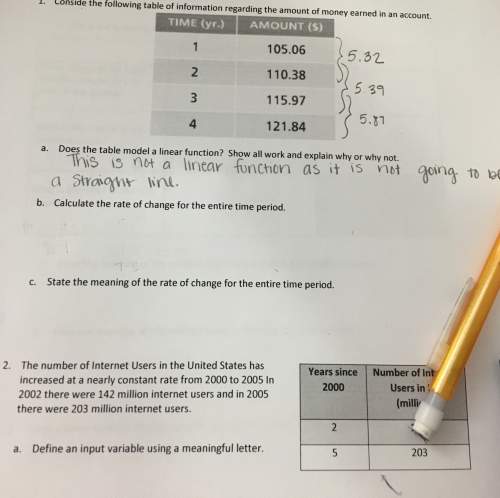 Need calculating the rate of change