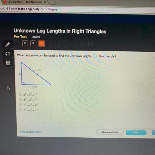 unknown leg length in right tringles which equation can be used to find the unkno