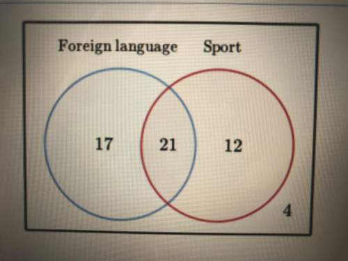 There are 54 students in a class. the venn diagram below shows how many students play a sport, take