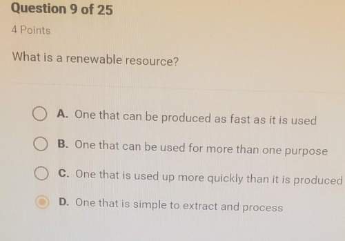 Asap, i need what is a renewable resource? a. one that can be produced as fast as