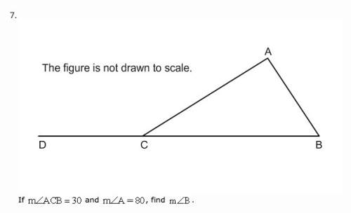 Im so confused by this if the measure of angle acb = 30 and the measure of angle a = 80, find