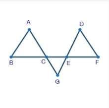 In the figure below, δabc ≅ δdef. point c is the point of intersection between segment ag and segmen