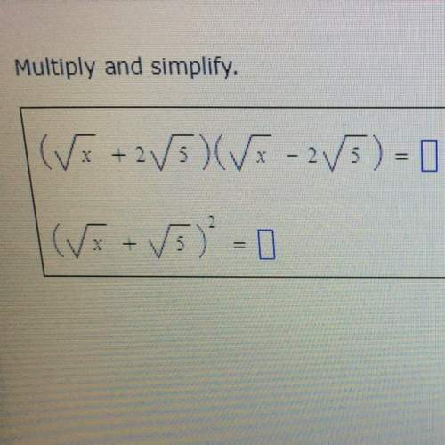 What's the answer to both when simplifying the two radical expression?