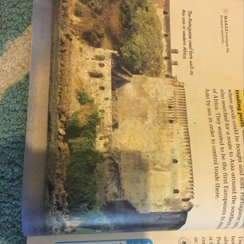 On page 38 what does the picture of the fort tell you about portuguese explorers explain in complete
