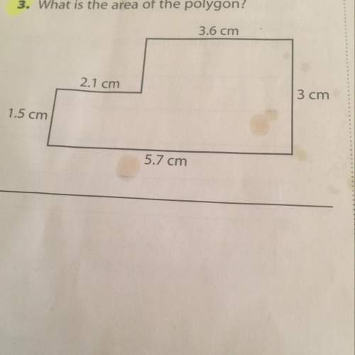 What is the area that f the polygon?