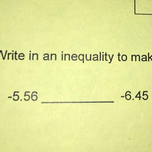 Write an inequality to make this statement true